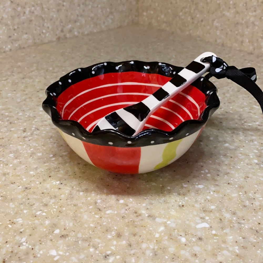 Mudpie Decorative Bowl and Spoon